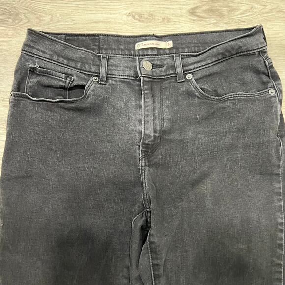 Levi's Women's‎ Straight Stretch Mid Rise Easy Fit Straight Leg Jeans Black - Picture 4 of 11